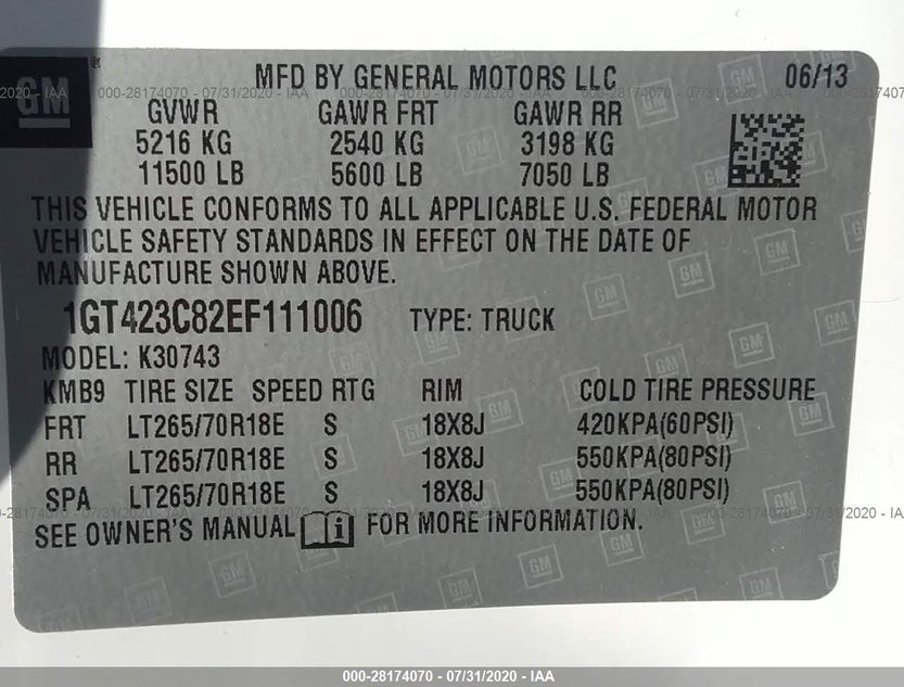 1GT423C82EF111006