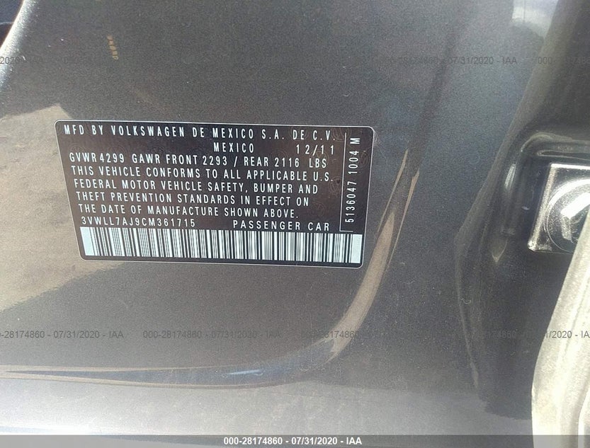 3VWLL7AJ9CM361715