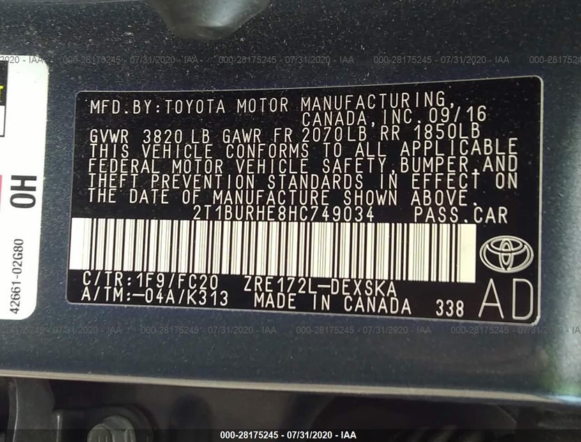 2T1BURHE8HC749034