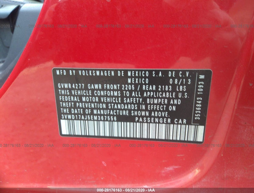 3VWD17AJ5EM367556