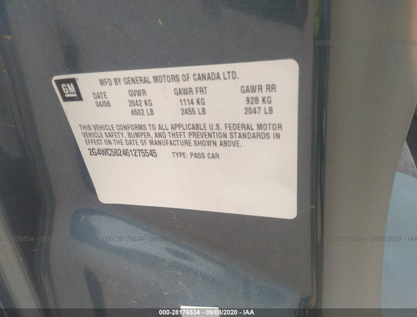 2G4WC582461275545