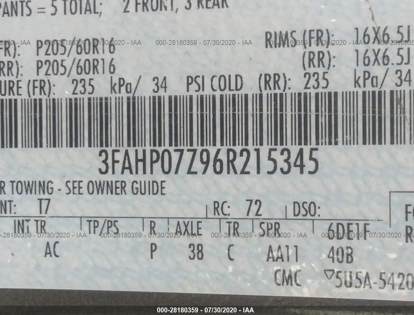 3FAHP07Z96R215345