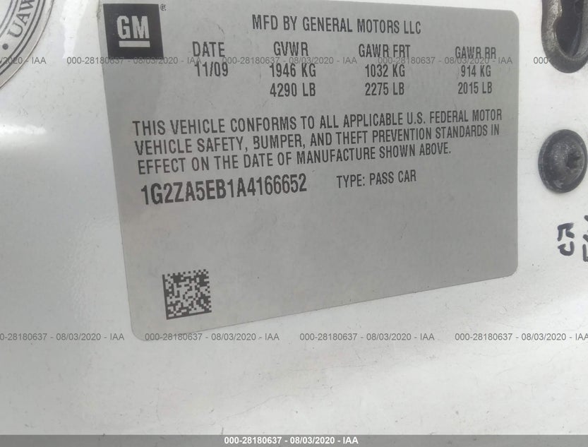 1G2ZA5EB1A4166652