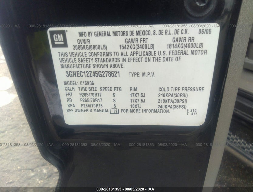 3GNEC12Z45G278621