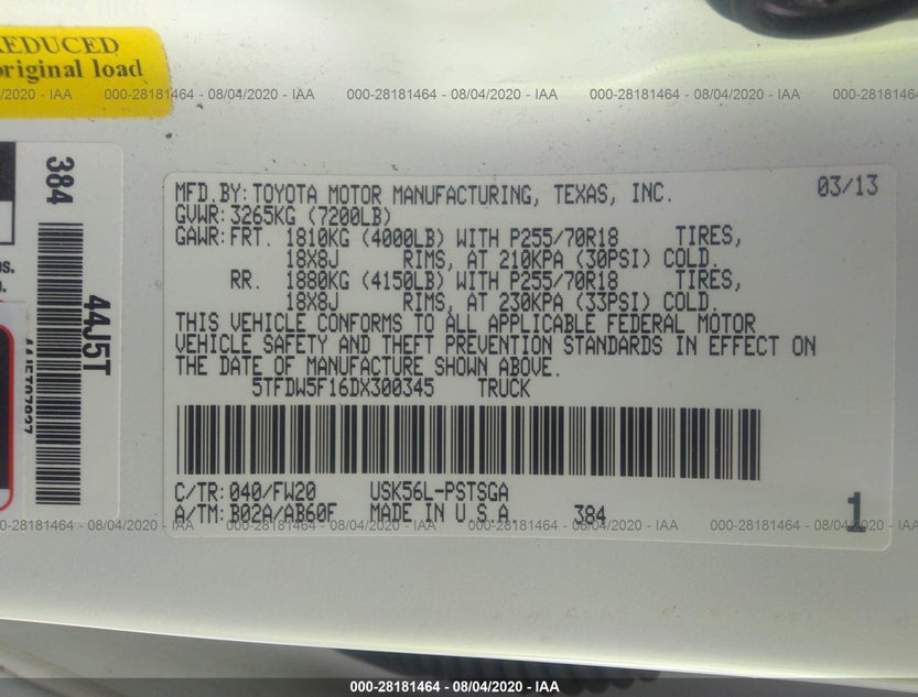 5TFDW5F16DX300345