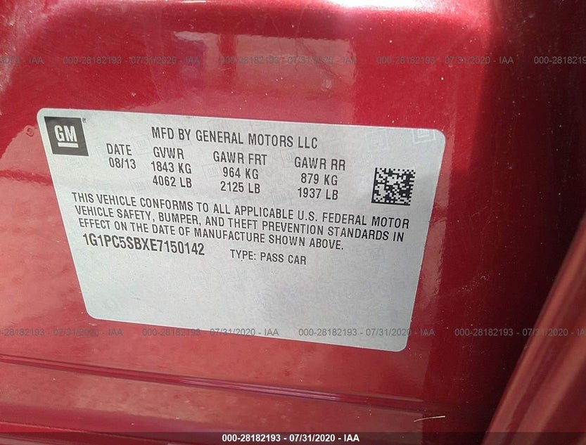 1G1PC5SBXE7150142