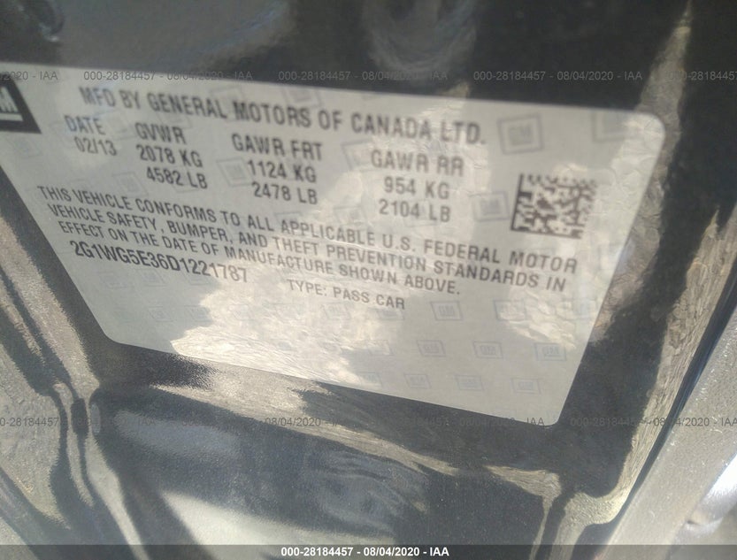 2G1WG5E36D1221787