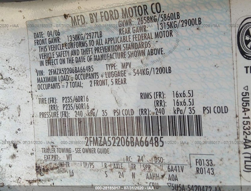 2FMZA52206BA66485