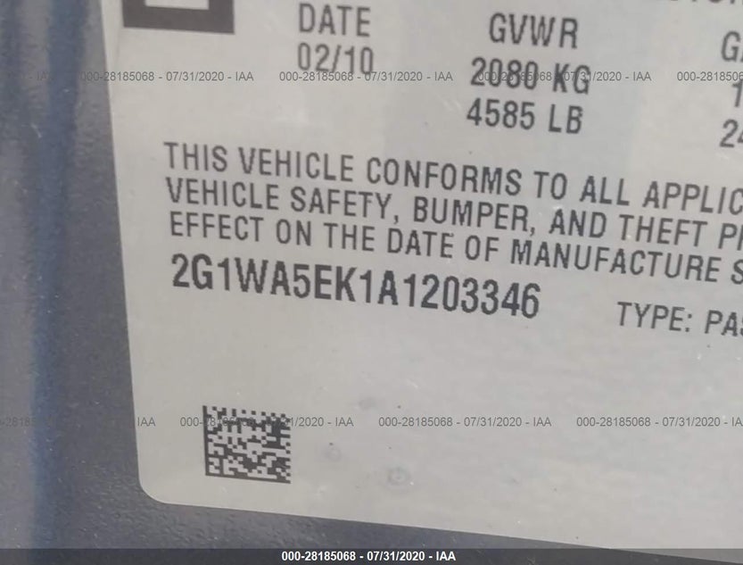 2G1WA5EK1A1203346