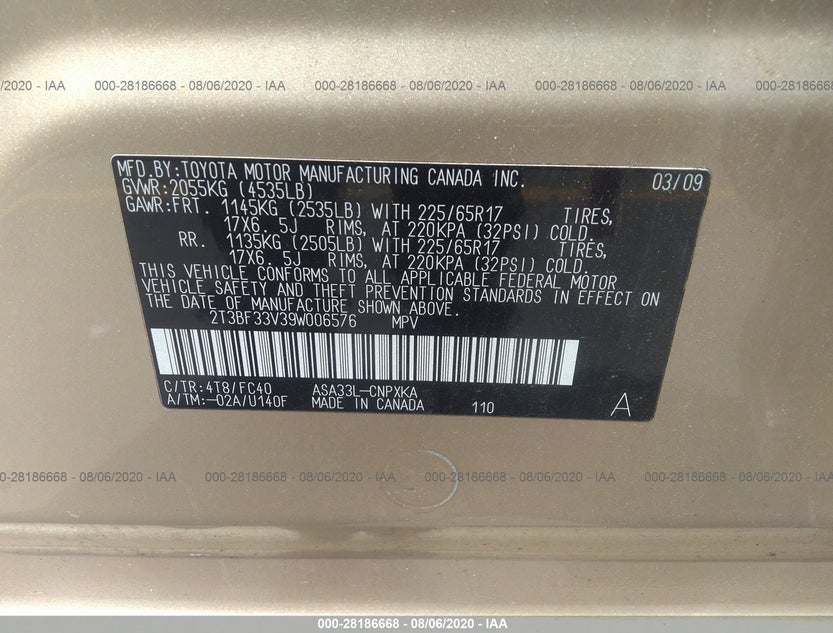 2T3BF33V39W006576