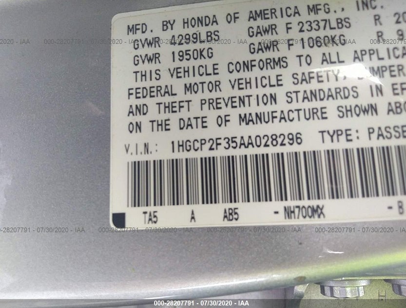 1HGCP2F35AA028296