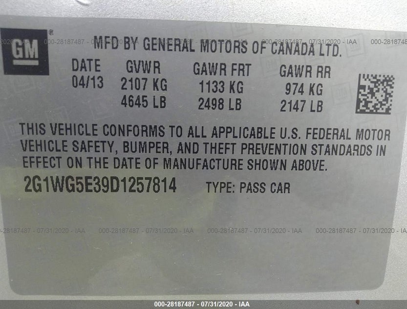 2G1WG5E39D1257814