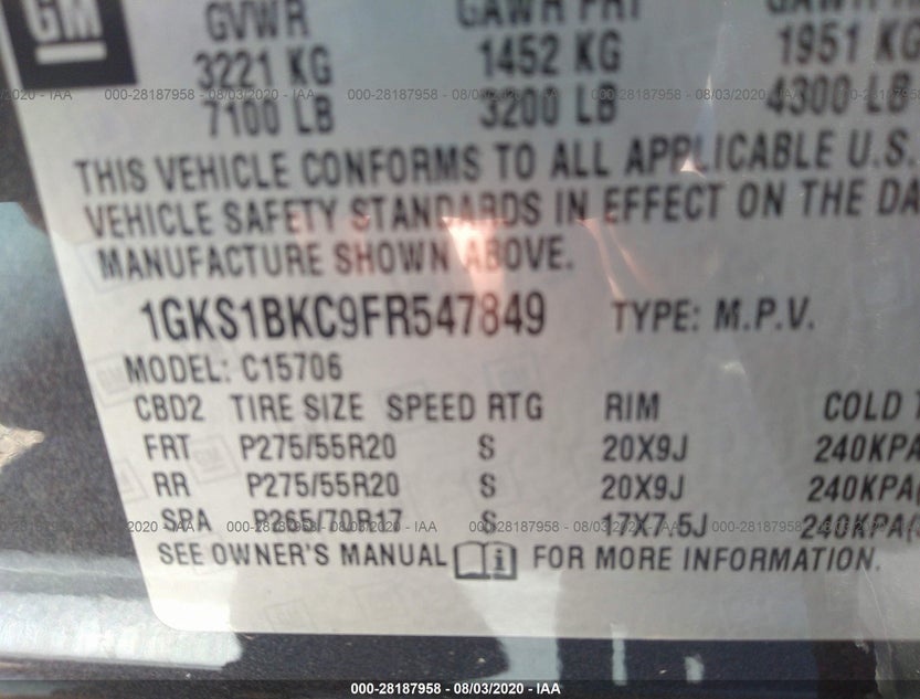1GKS1BKC9FR547849