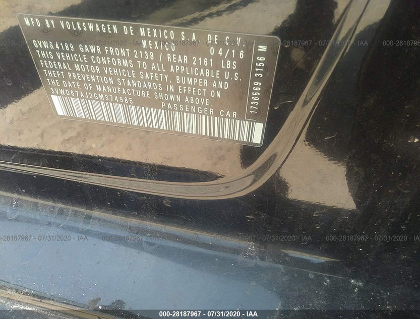 3VWD67AJ2GM374985