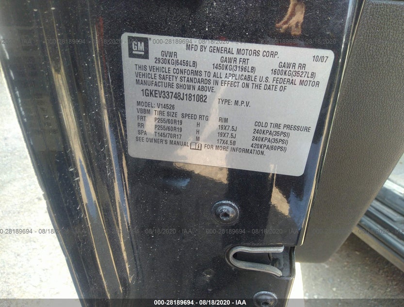 1GKEV33748J181082