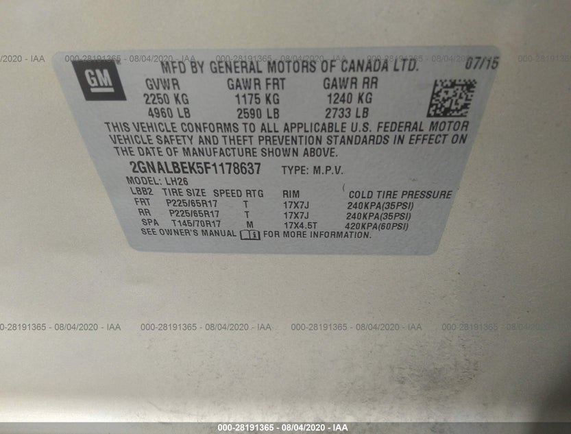 2GNALBEK5F1178637