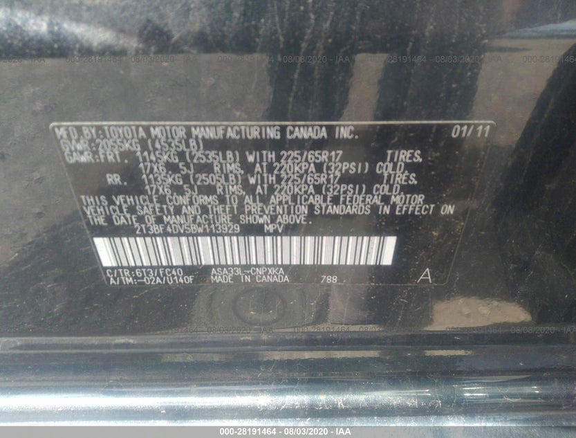 2T3BF4DV5BW113929