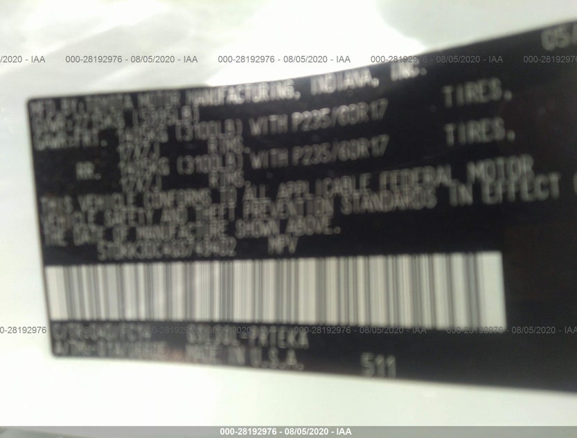5TDKK3DC4GS749402