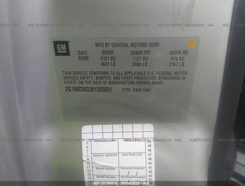2G1WC583381225681