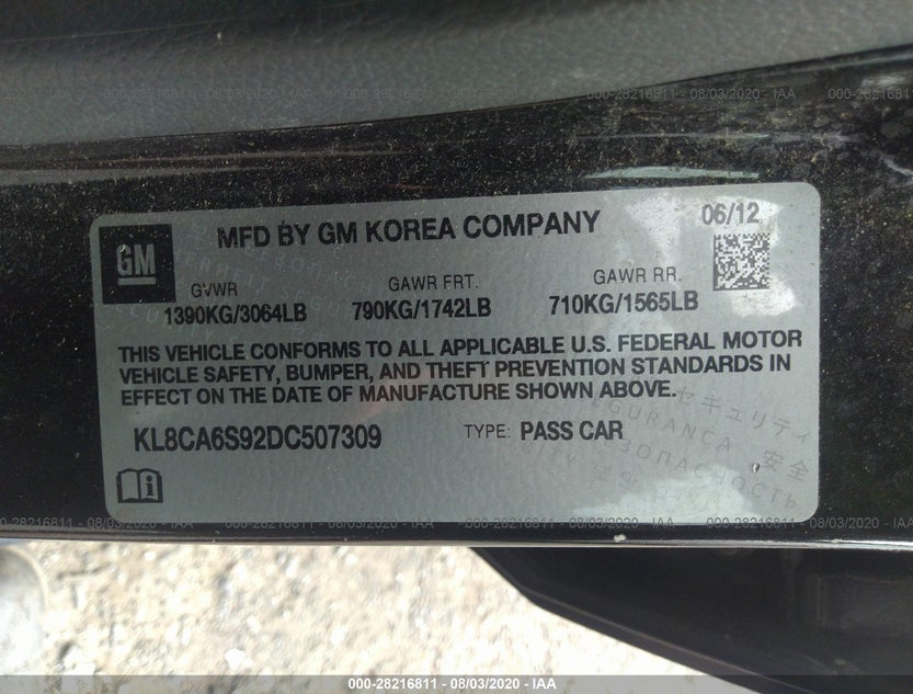 KL8CA6S92DC507309