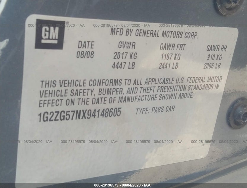 1G2ZG57NX94148605