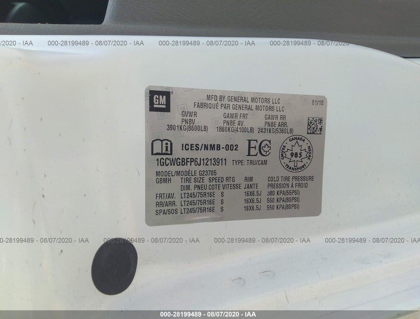 1GCWGBFP6J1213911