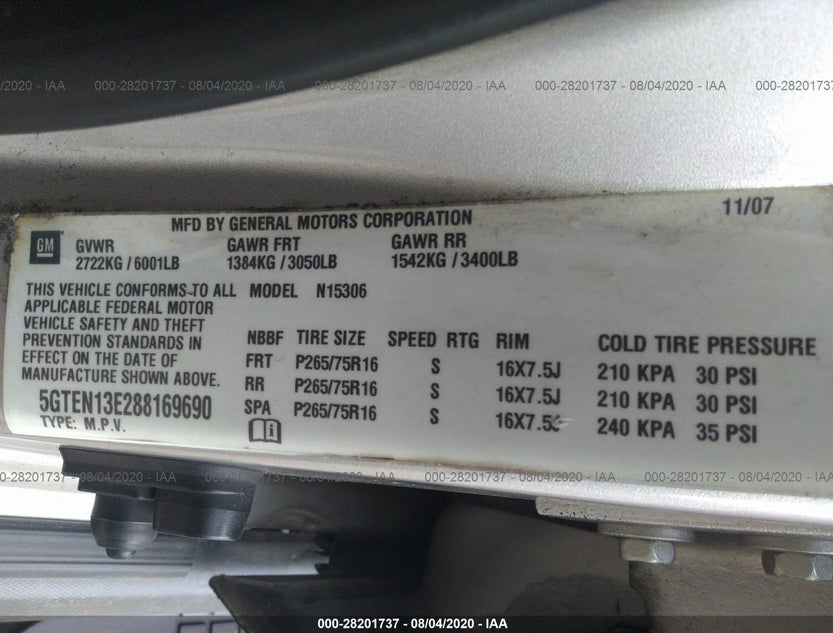 5GTEN13E288169690