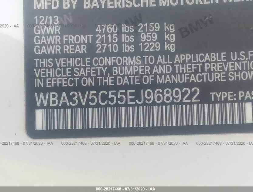WBA3V5C55EJ968922