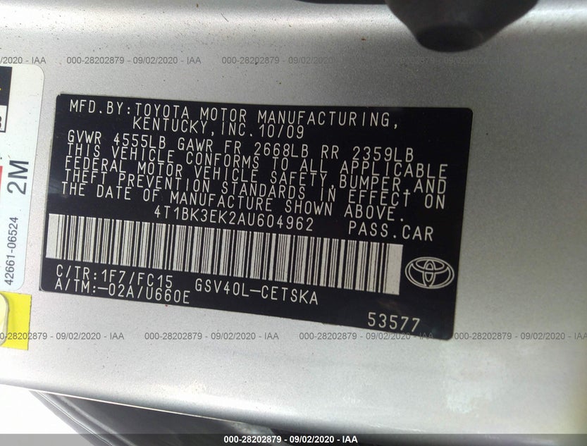 4T1BK3EK2AU604962