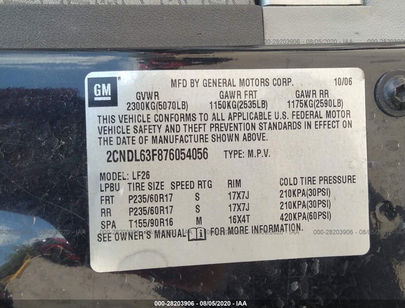 2CNDL63F876054056