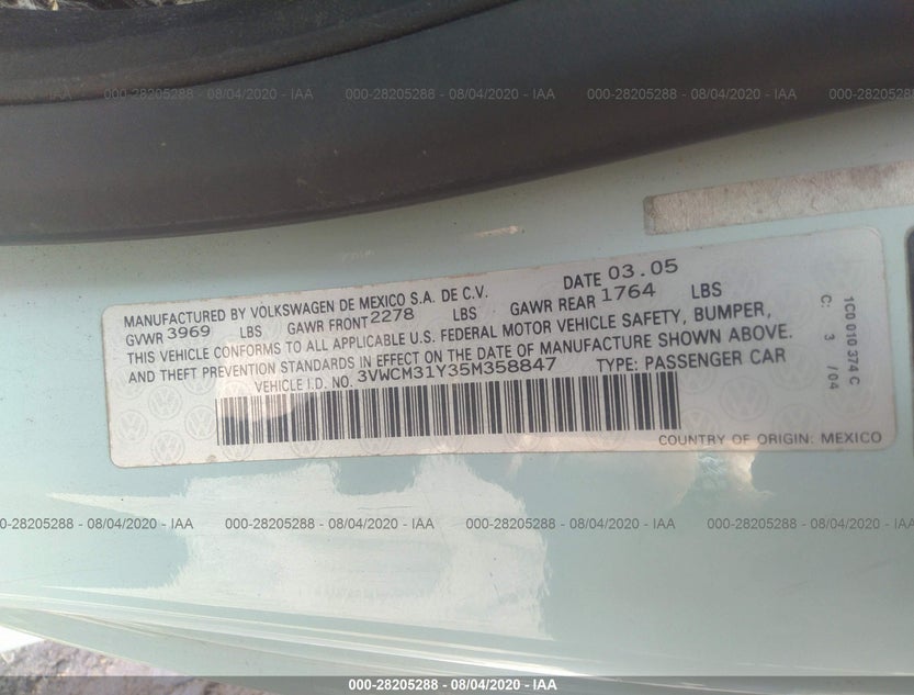 3VWCM31Y35M358847