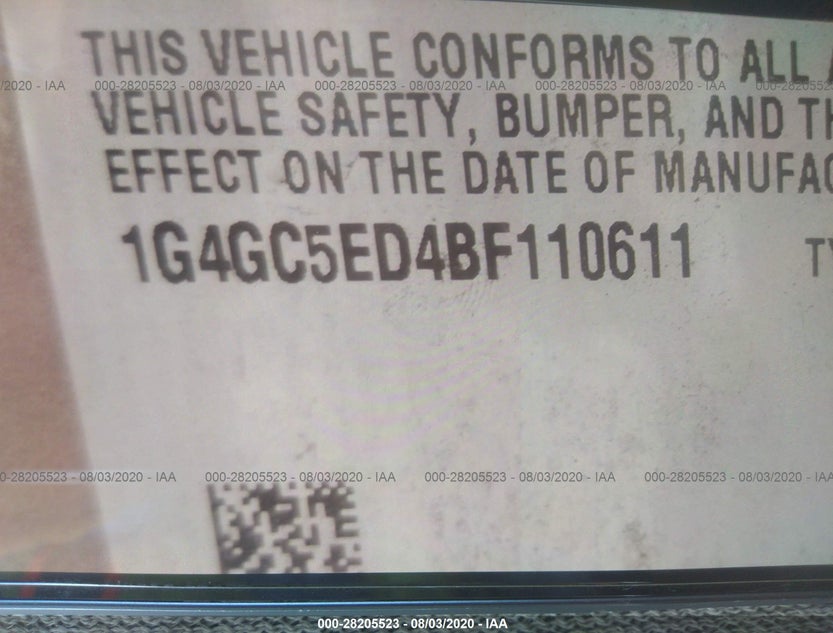 1G4GC5ED4BF110611