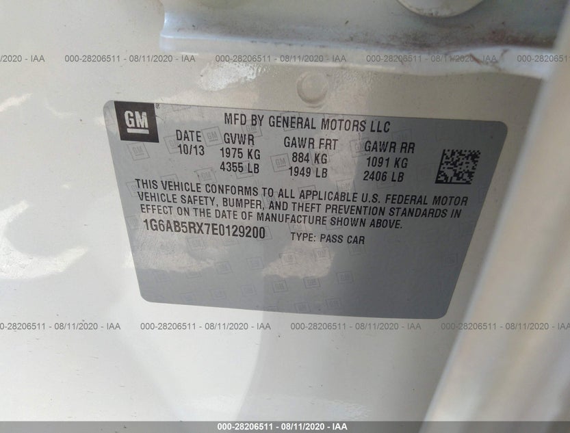 1G6AB5RX7E0129200