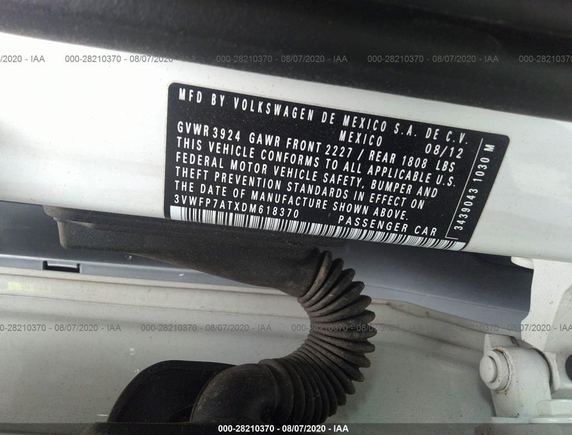3VWFP7ATXDM618370