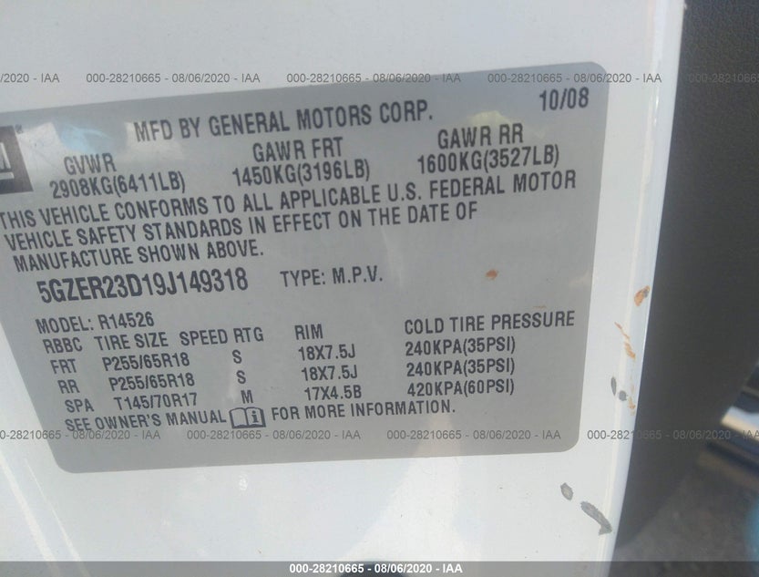 5GZEV33758J265938