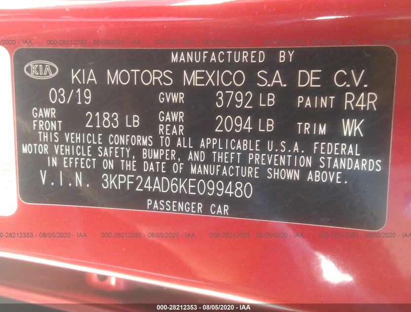 3KPF24AD6KE099480