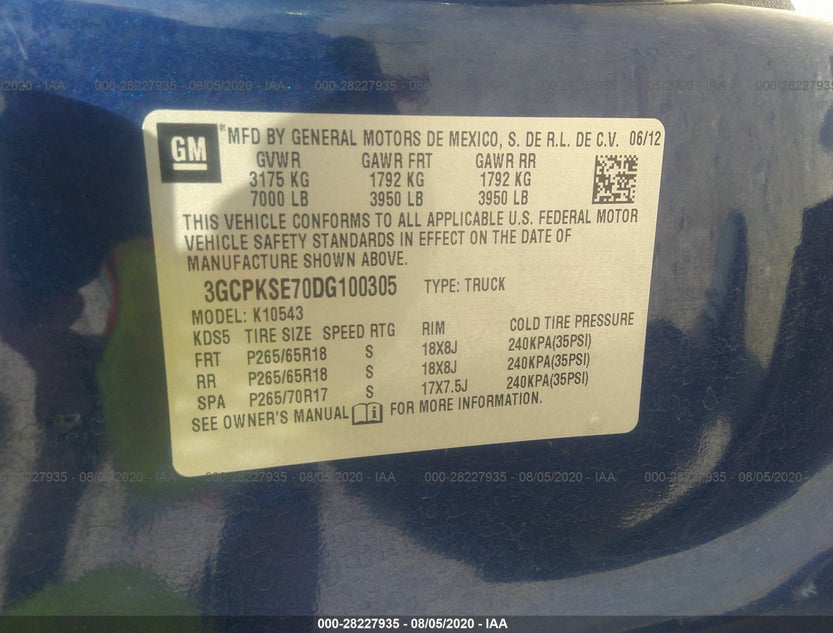 3GCPKSE70DG100305