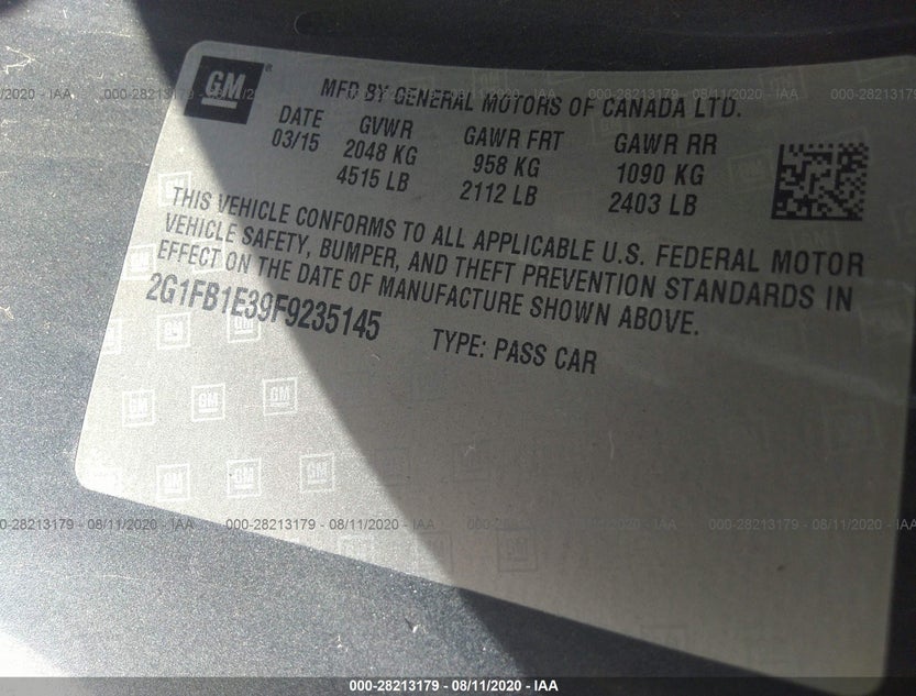 2G1FB1E39F9235145
