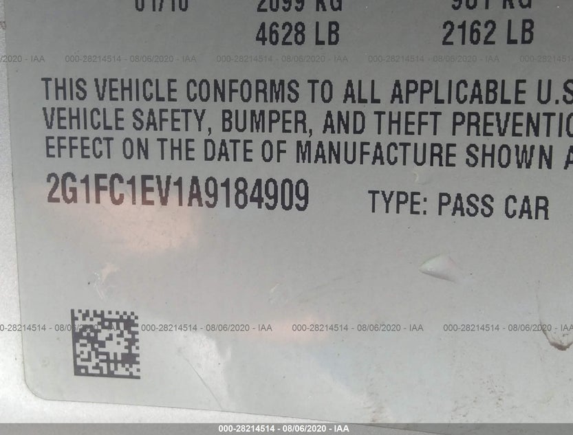 2G1FC1EV1A9184909