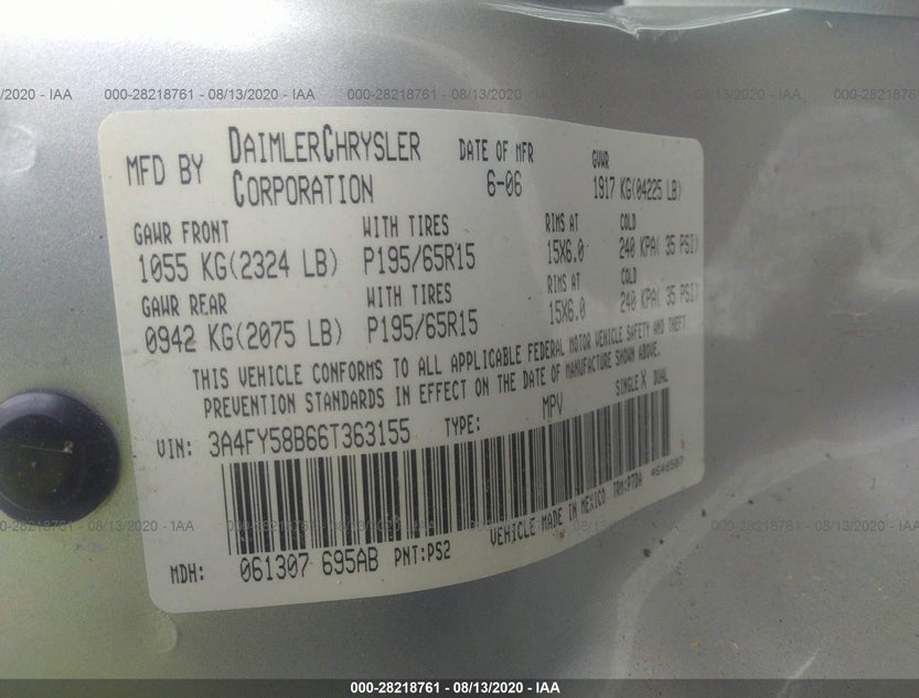 3A4FY58B66T363155