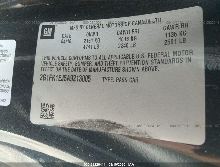 2G1FK1EJ5A9213005