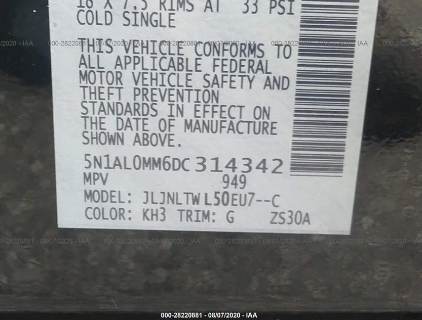 5N1AL0MM6DC314342