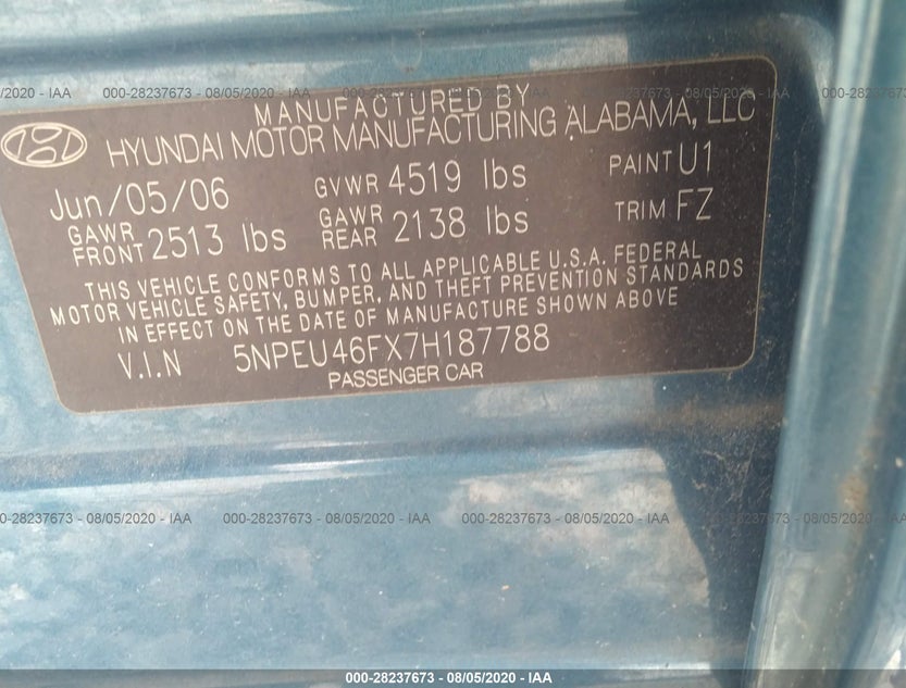5NPEU46FX7H187788