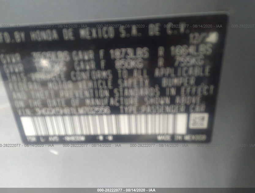 3HGGK5H81LM702556