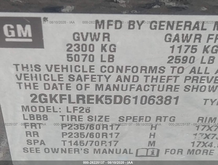 2GKFLREK5D6106381