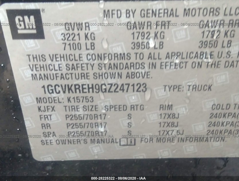 1GCVKREH9GZ247123