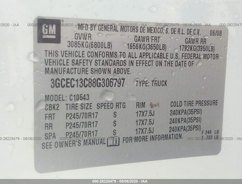 3GCEC13C88G306797