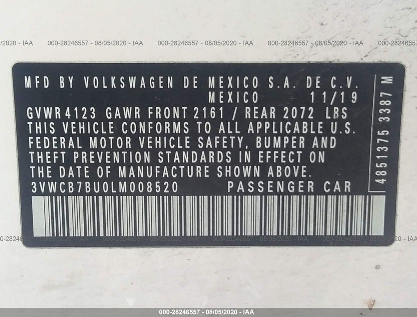 3VWCB7BU0LM008520