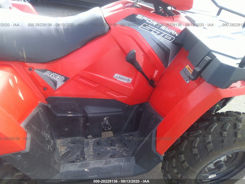 2018 Polaris Sportsman 570 Eps VIN: 4XASEE573JA266130 Lot: 28229136