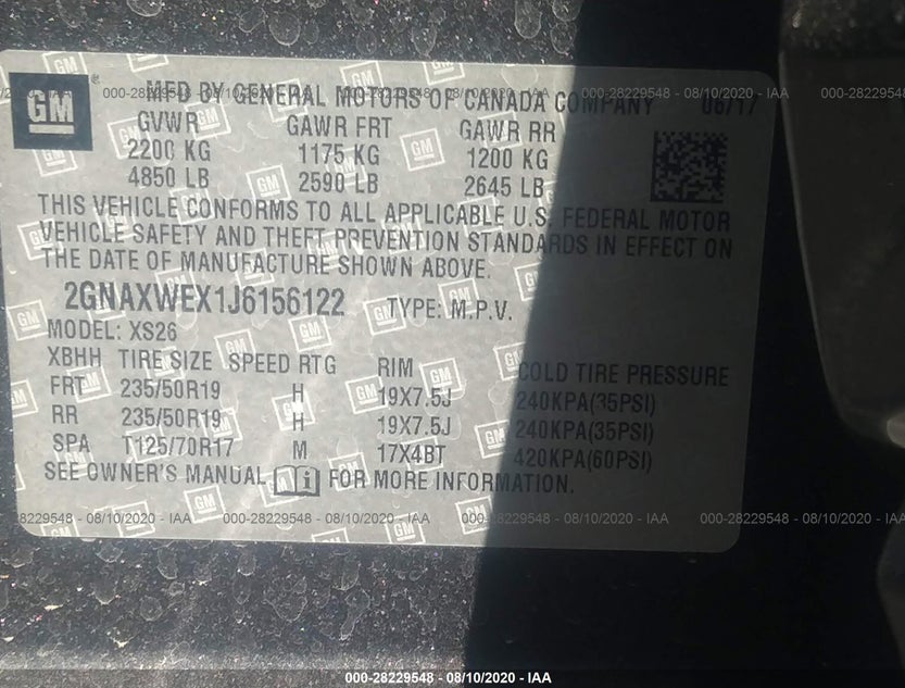 2GNAXWEX1J6156122